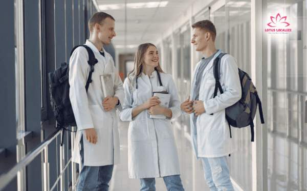 Translating medical training content with accuracy and clarity across languages, combining language skill, medical knowledge, and educational focus.