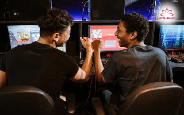 Translation converts game text between languages, while localization adapts the entire experience—language, visuals, and culture—for specific regions.