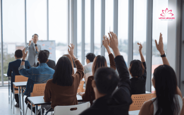 Phiên dịch tiếng Anh kỹ thuật truyền đạt nội dung chuyên môn cao, phổ biến dưới ba hình thức: nối tiếp, cabin và từ xa.