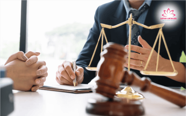 Trong các phiên tòa quốc tế đa ngôn ngữ, phiên dịch viên pháp lý đảm bảo mọi bên được tiếp cận công lý công bằng và ngôn ngữ không trở thành rào cản gây sai lệch phán quyết.
